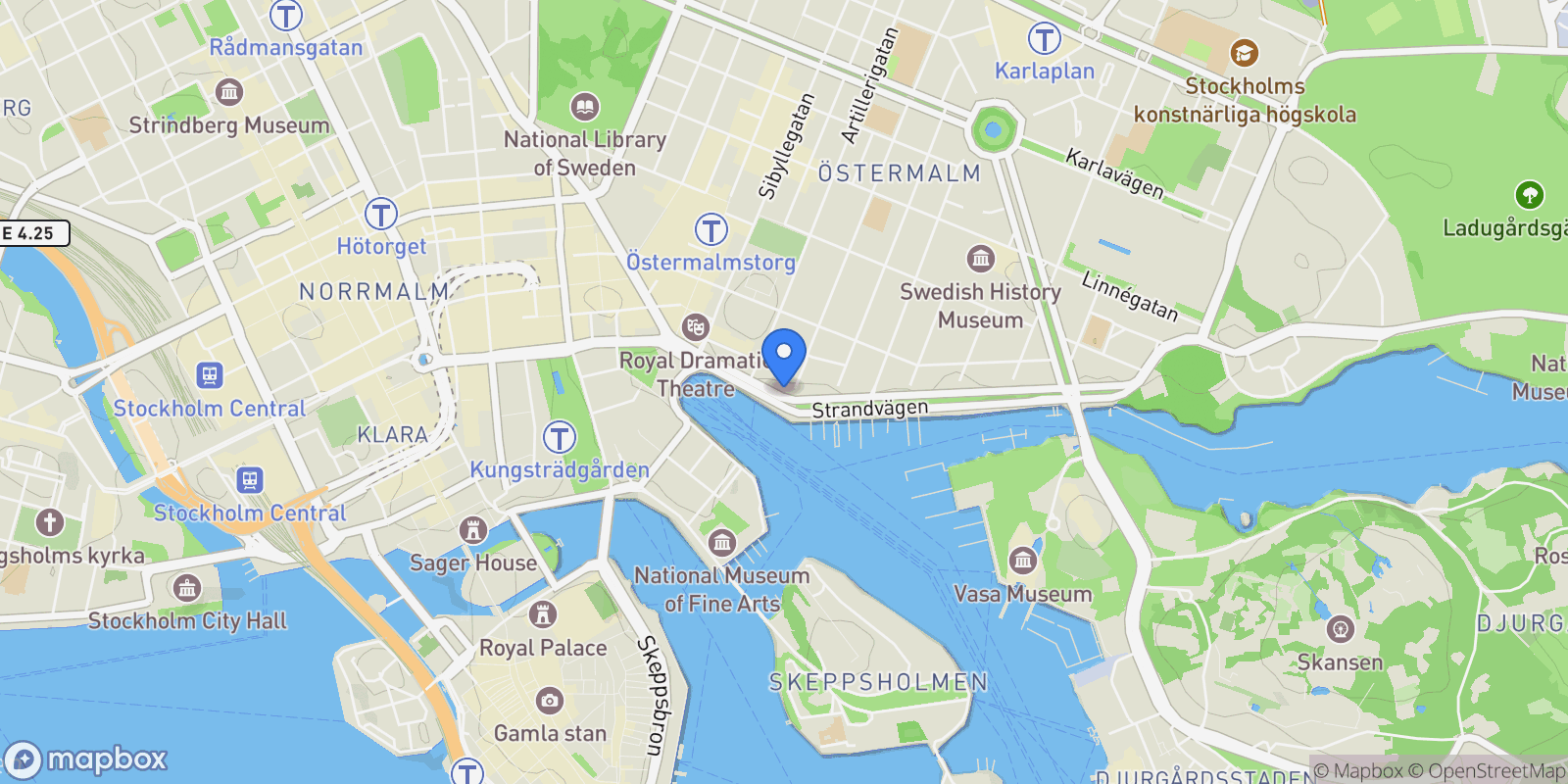 Map showing Strandvägen 9, 114 56 Stockholm, Sweden, Stockholm, Stockholm County, Sweden.