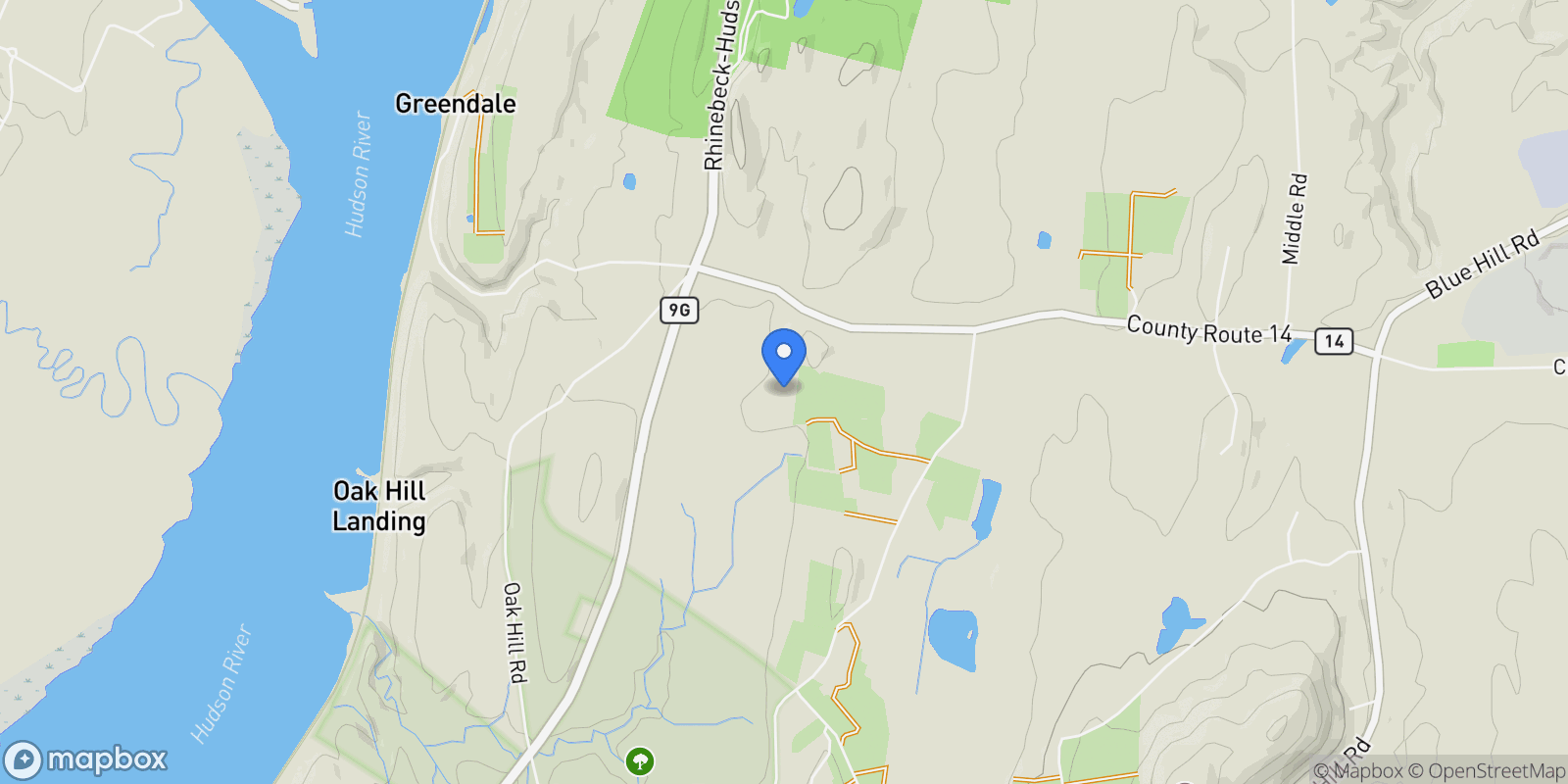 Map showing 48 County Route 14, Hudson, NY, 12534, USA, Hudson, New York, United States.