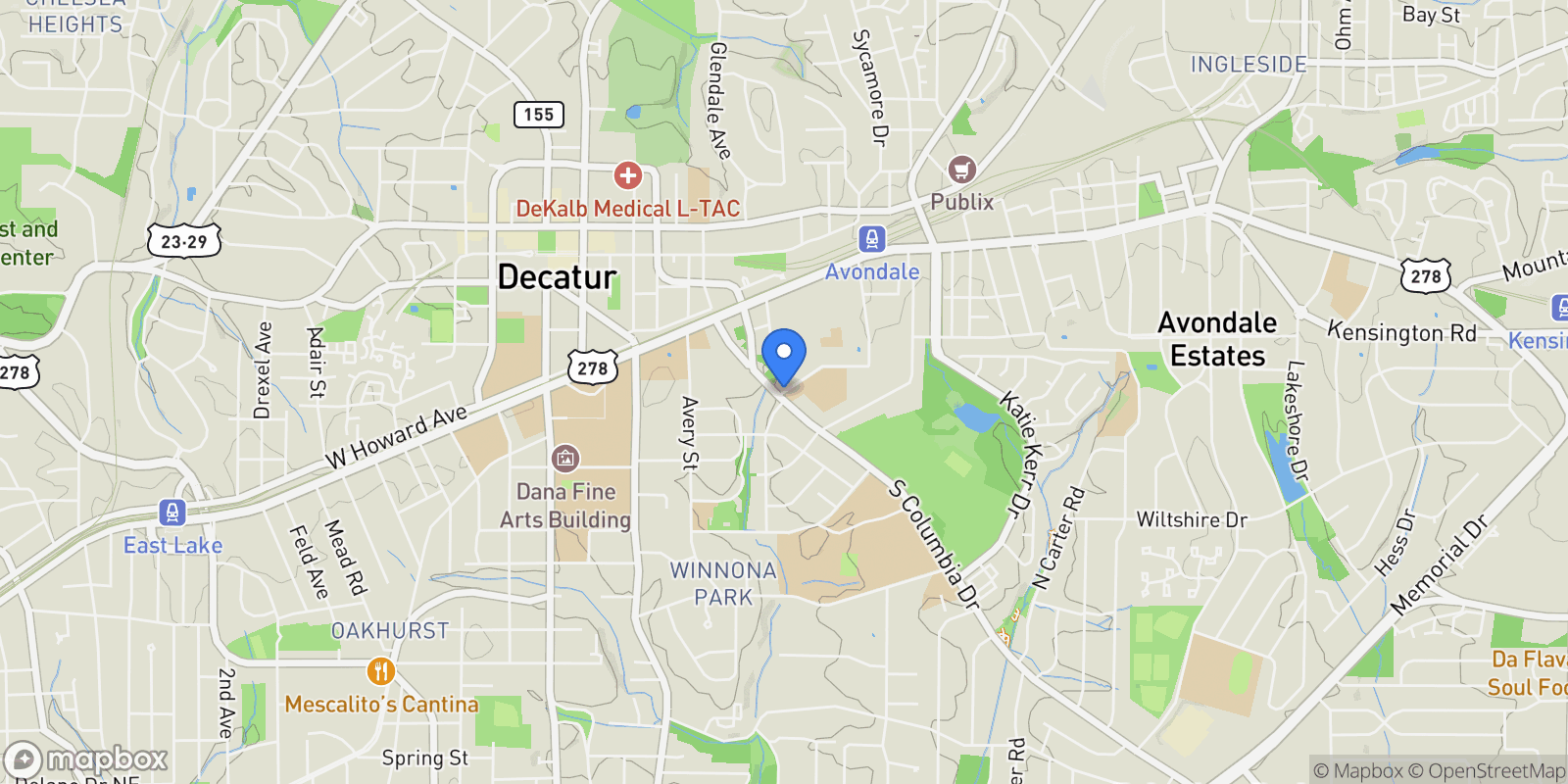 Map showing 2516 Talley Street, Decatur, Georgia, United States.