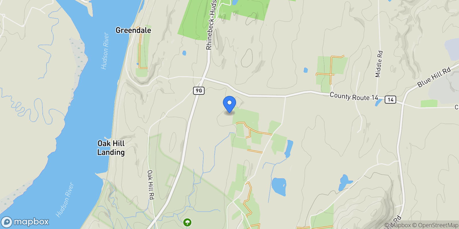 Map showing 48 County Route 14, Hudson, NY, 12534, USA, Hudson, New York, United States.