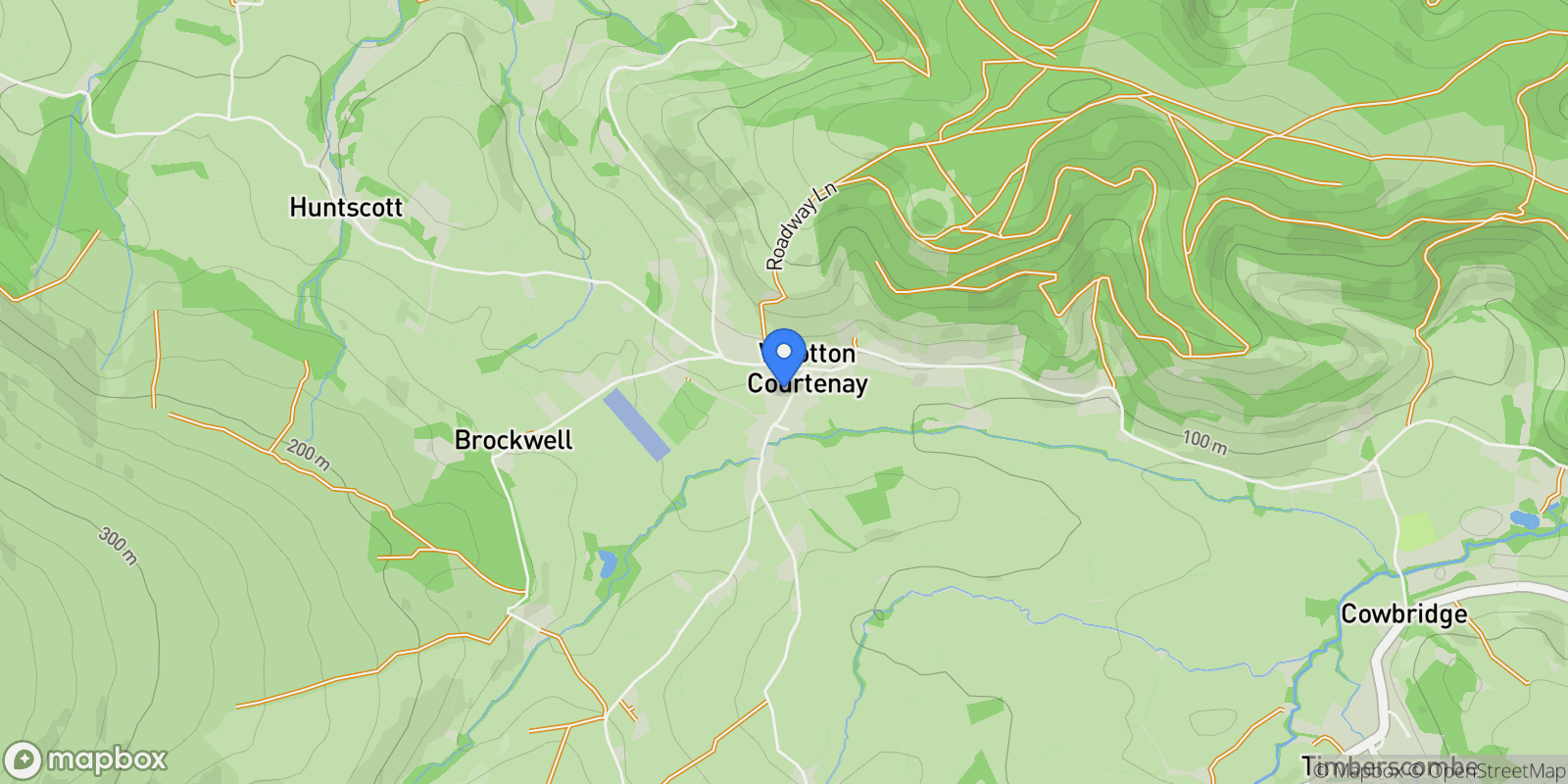 Map showing Wootton Courtenay, Minehead, Wootton Courtenay, England, United Kingdom.