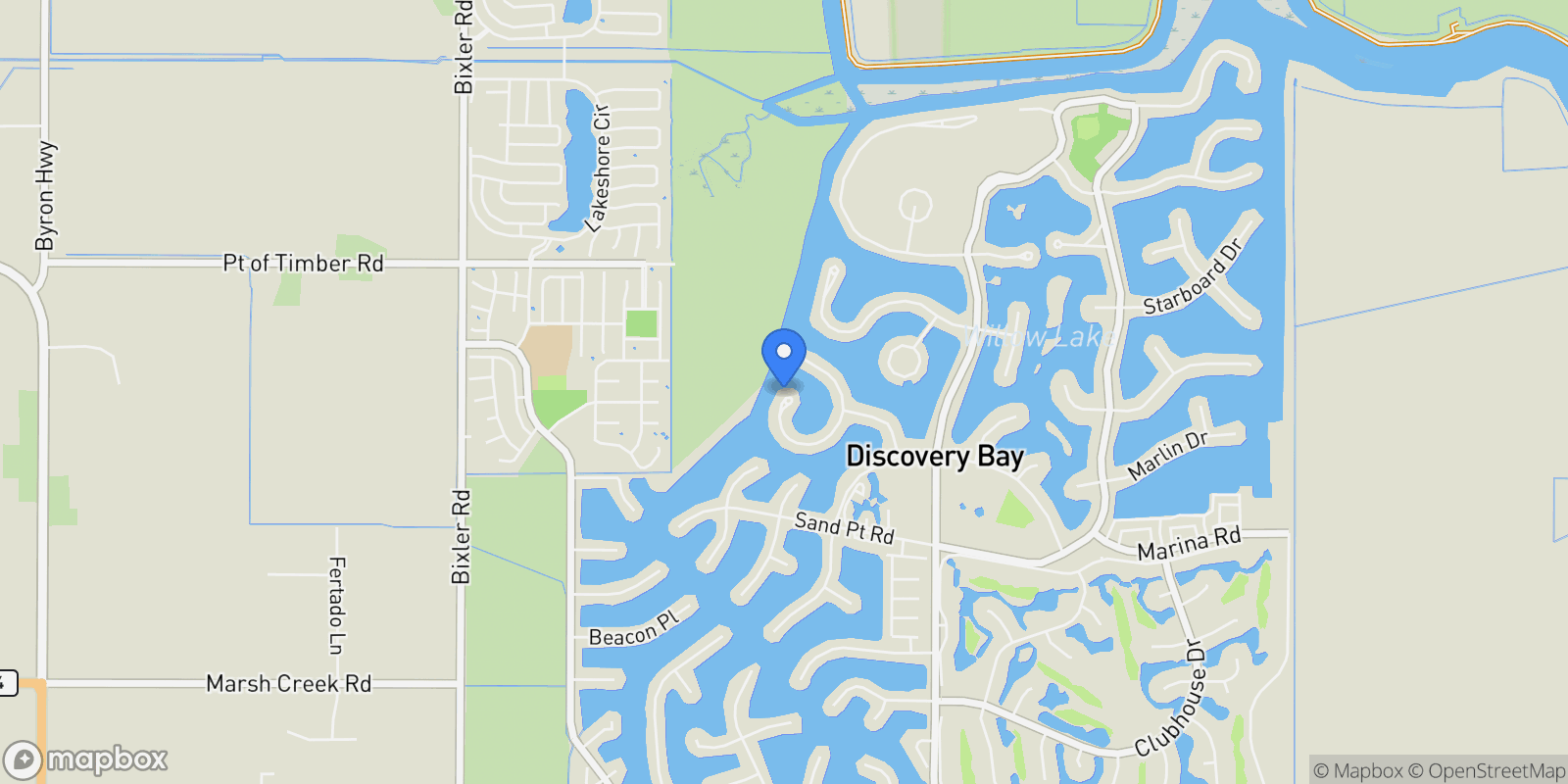 Map showing 4814 South Pt, Discovery Bay, California, United States.