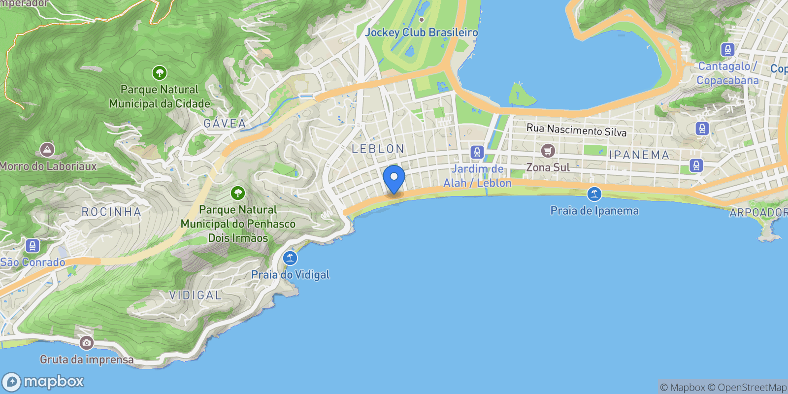 Map showing Delfim Moreira 320, RJ, Rio de Janeiro, State of Rio de Janeiro, Brazil.