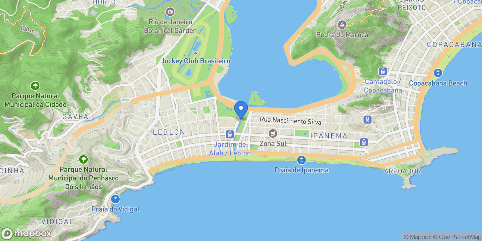 Map showing Humberto de Campos 885, RJ, Rio de Janeiro, State of Rio de Janeiro, Brazil.