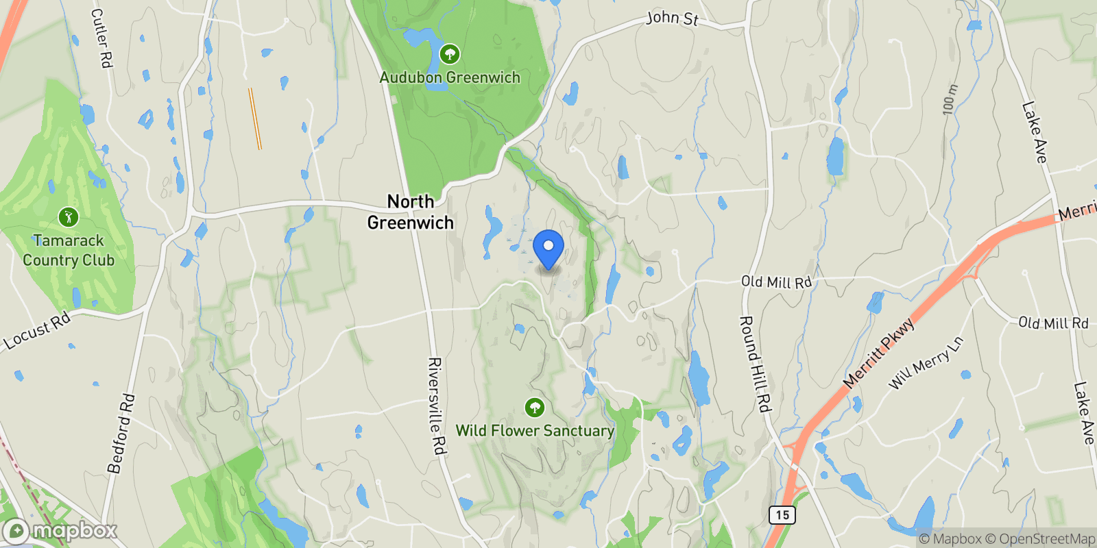 Map showing 71 N Porchuck Road, Greenwich, CT, 06831, USA, Greenwich, Connecticut, United States.