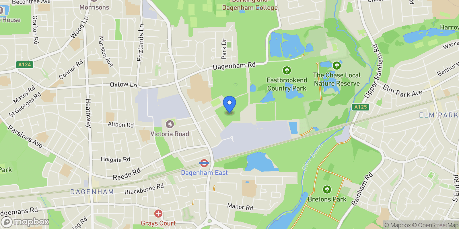 Map showing London, England, United Kingdom.