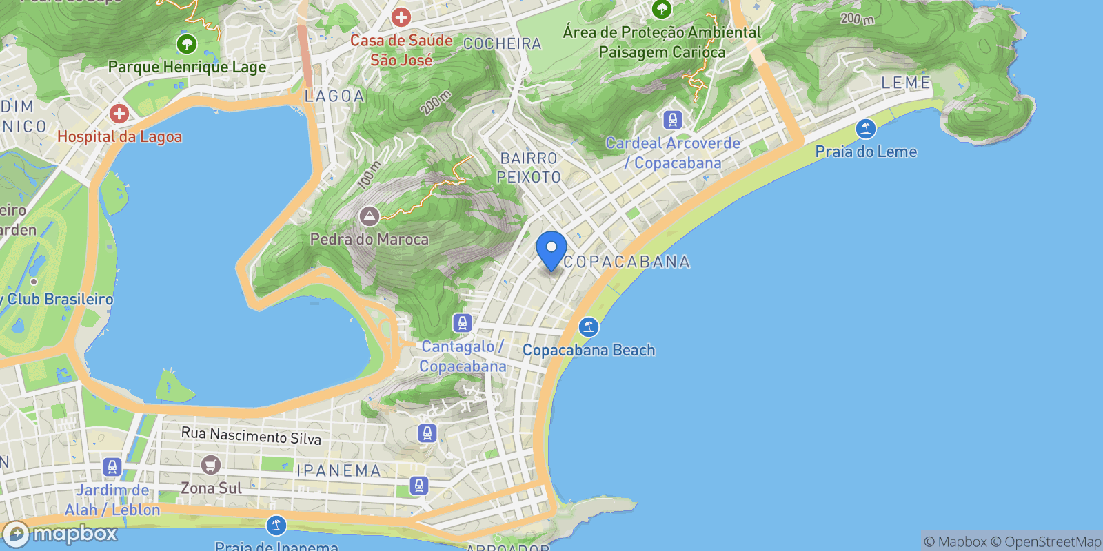 Map showing Dias Da Rocha 22, RJ, Rio de Janeiro, State of Rio de Janeiro, Brazil.
