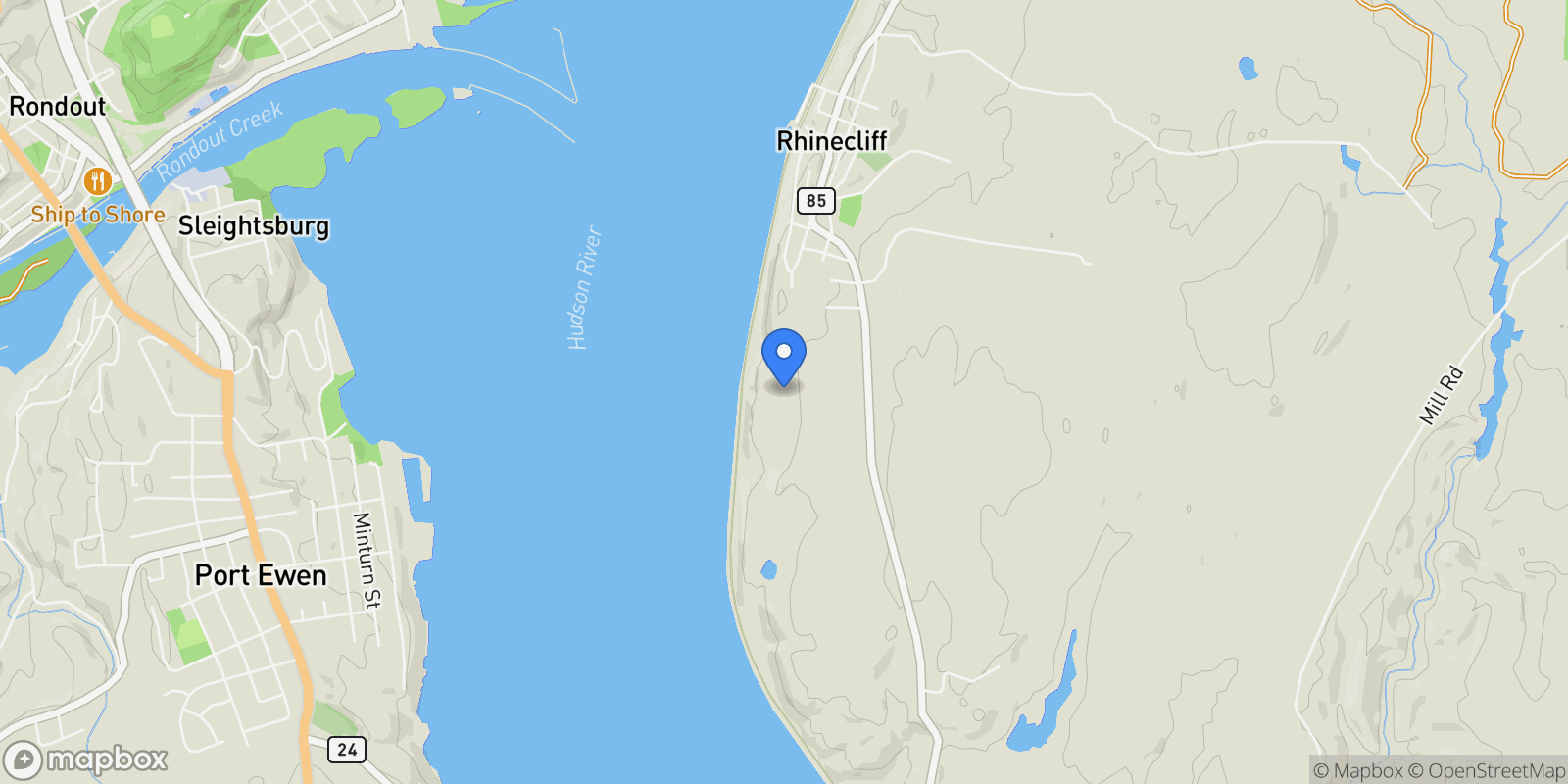 Map showing 40 Morton, Rhinebeck, NY, 12572, USA, Rhinecliff, New York, United States.