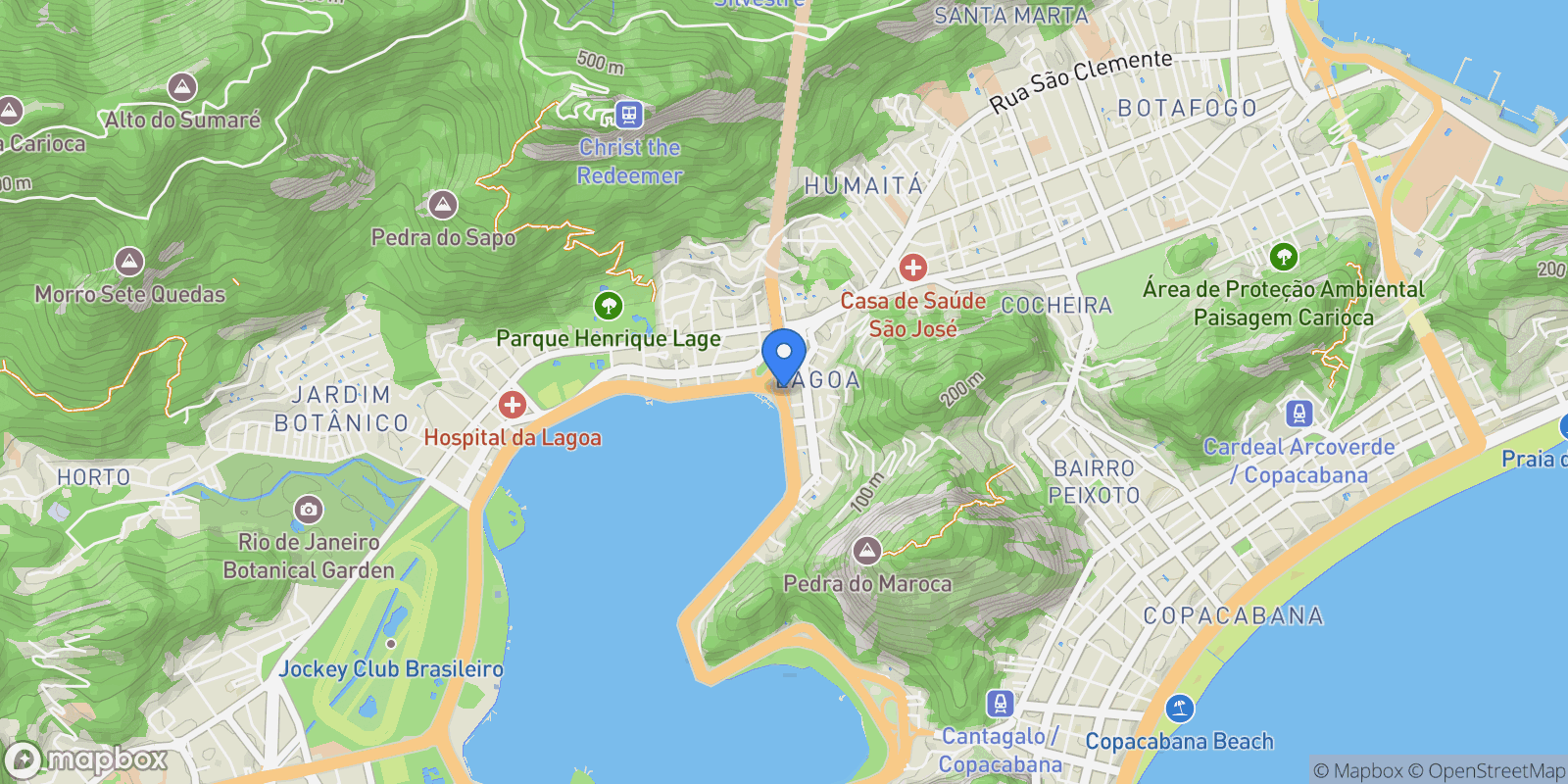 Map showing Epitácio Pessoa 4344, RJ, Rio de Janeiro, State of Rio de Janeiro, Brazil.