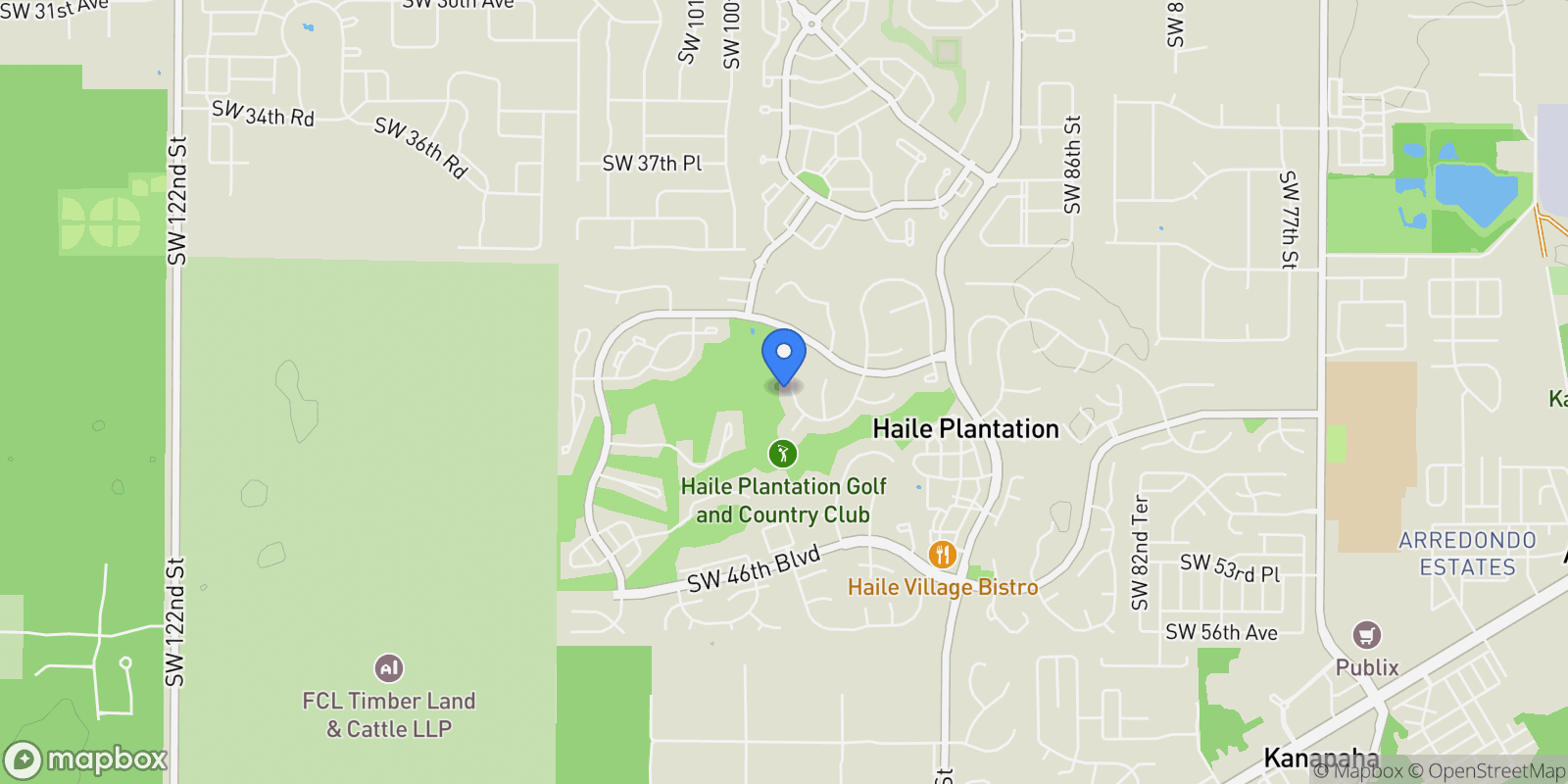 Map showing 4606 SW 97TH TERRACE, GAINESVILLE, FL 32608, Gainesville, Florida, United States.
