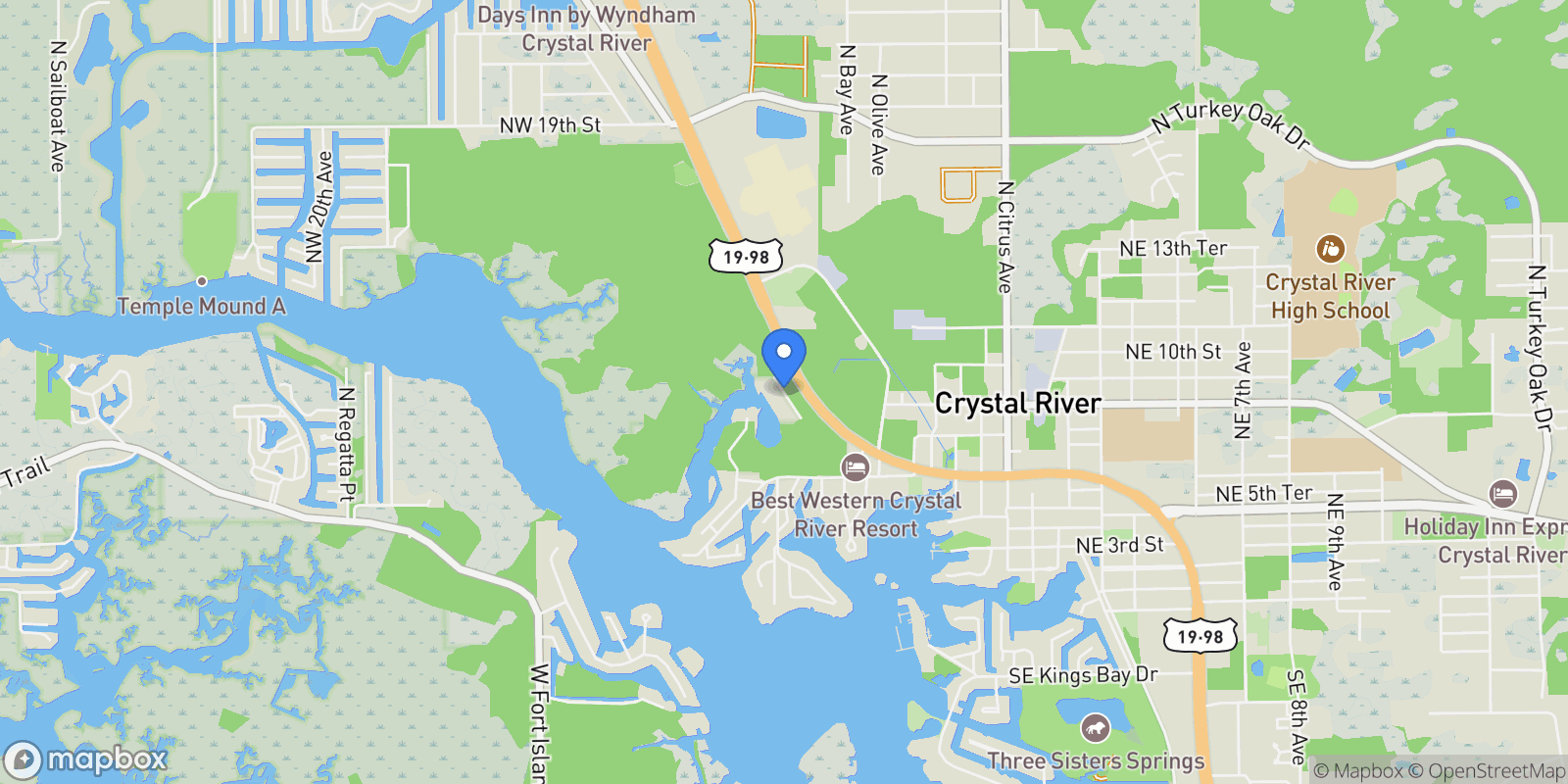 Map showing 900 NW SNUG HARBOR ROAD, CRYSTAL RIVER, FL 34428, Crystal River, Florida, United States.