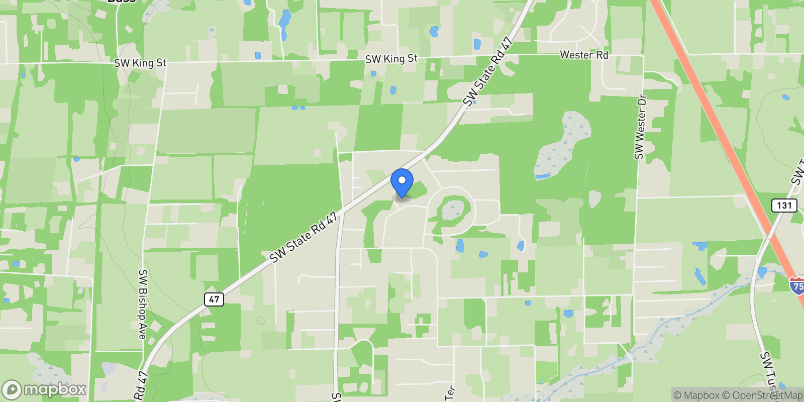 Map showing 259 SW BENZ WAY, LAKE CITY, FL 32024, Lake City, Florida, United States.