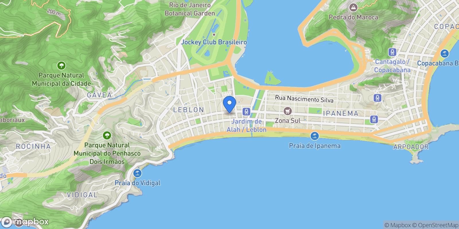 Map showing Almirante Guilhem 262, RJ, Rio de Janeiro, State of Rio de Janeiro, Brazil.