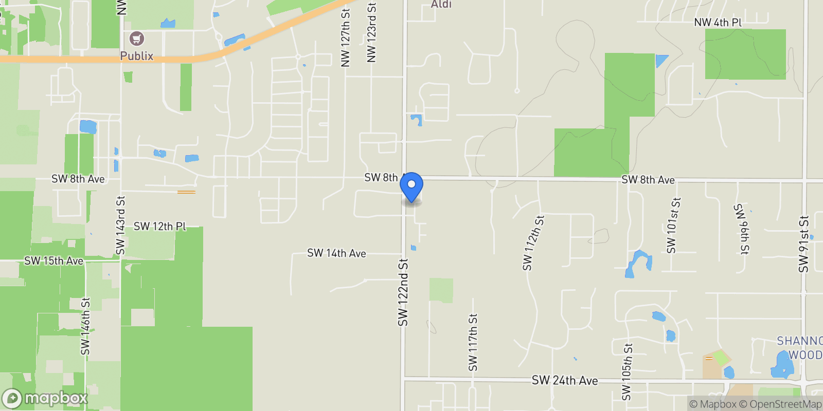 Map showing 1044 SW 120TH DRIVE, GAINESVILLE, FL 32607, Gainesville, Florida, United States.