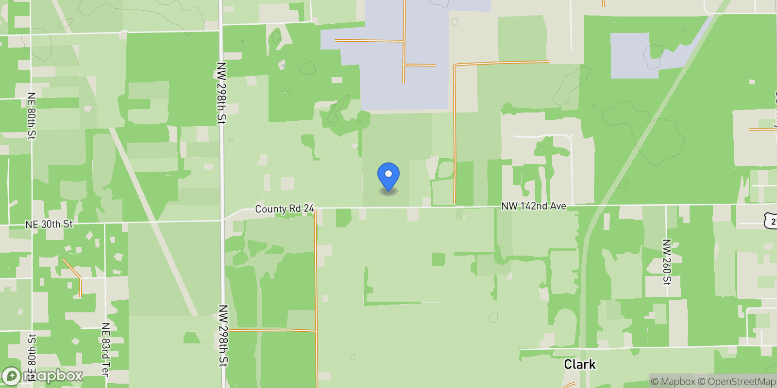 Map showing TBD NW 142ND AVENUE, HIGH SPRINGS, FL 32643, High Springs, Florida, United States.