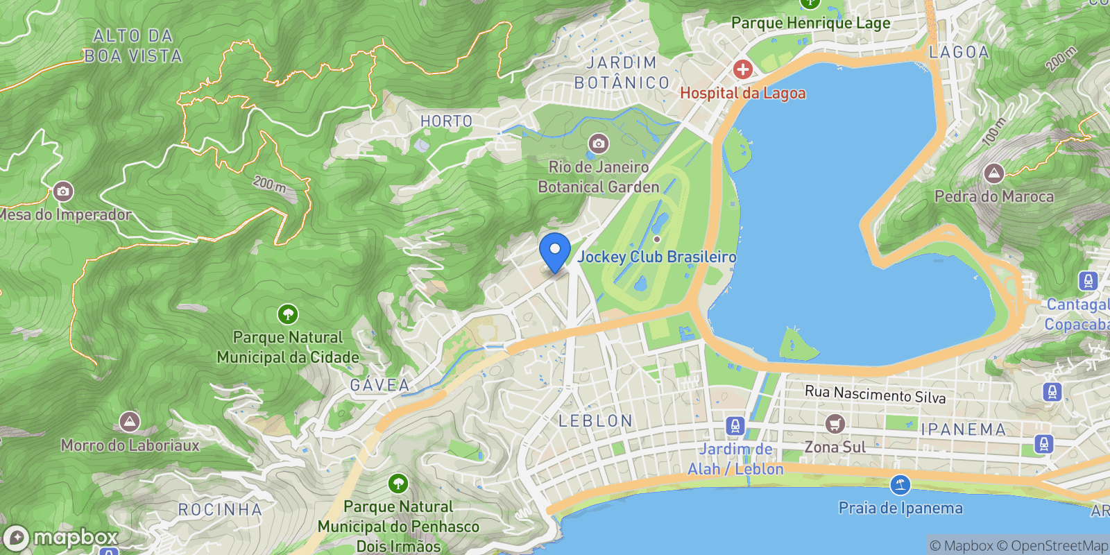 Map showing Marquês de São Vicente 146, RJ, Rio de Janeiro, State of Rio de Janeiro, Brazil.