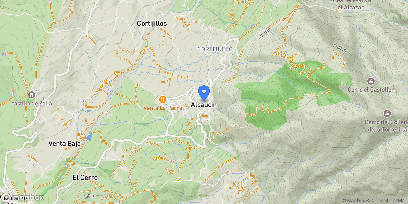 Map showing 29711 Alcaucín, Málaga, Spain, Alcaucin, Andalusia, Spain.