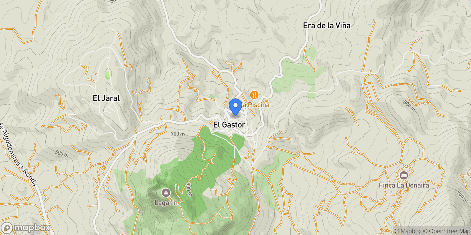 Map showing 11687 El Gastor, Cádiz, Spain, El Gastor, Andalusia, Spain.