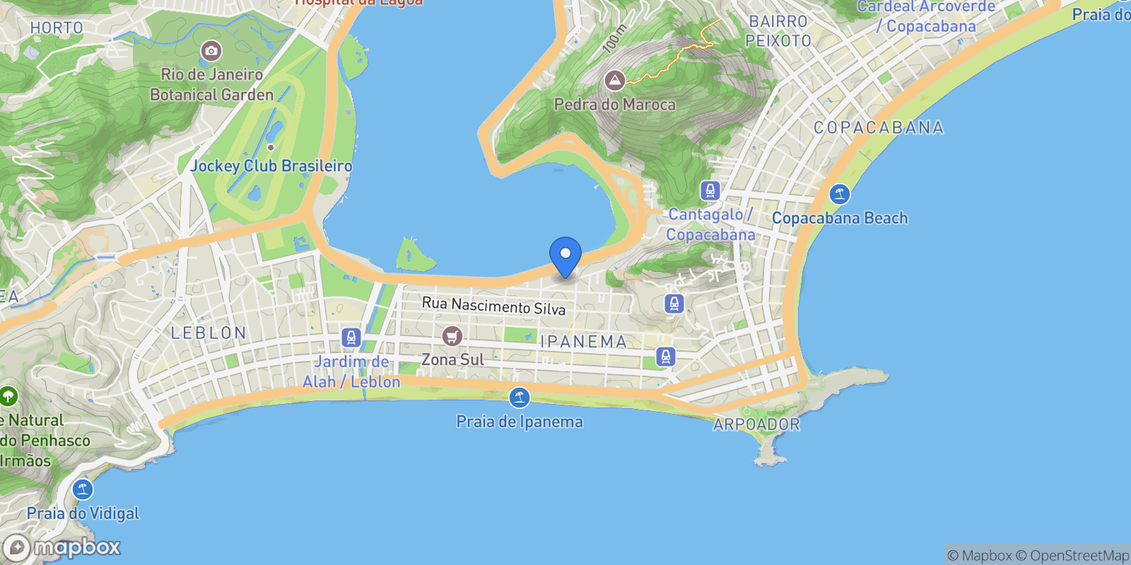 Map showing Almirante Saddock de Sá 216, RJ, Rio de Janeiro, State of Rio de Janeiro, Brazil.