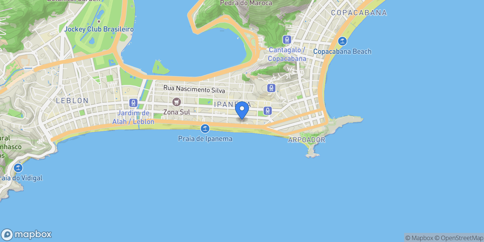 Map showing Farme de Amoedo 27, RJ, Rio de Janeiro, State of Rio de Janeiro, Brazil.