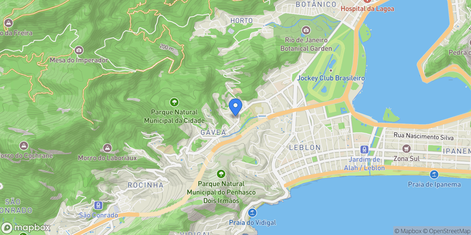 Map showing Adolfo Lutz 103, RJ, Rio de Janeiro, State of Rio de Janeiro, Brazil.