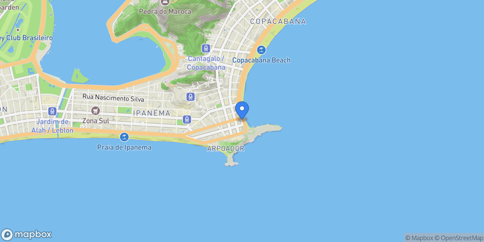 Map showing Atlântica 3514, RJ, Rio de Janeiro, State of Rio de Janeiro, Brazil.