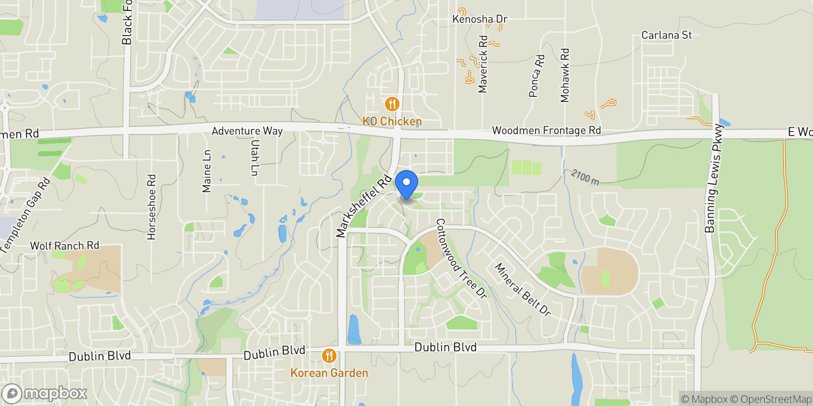 Map showing 8118 Cedarstone Lane, Colorado Springs, CO 80927, Colorado Springs, Colorado, United States.