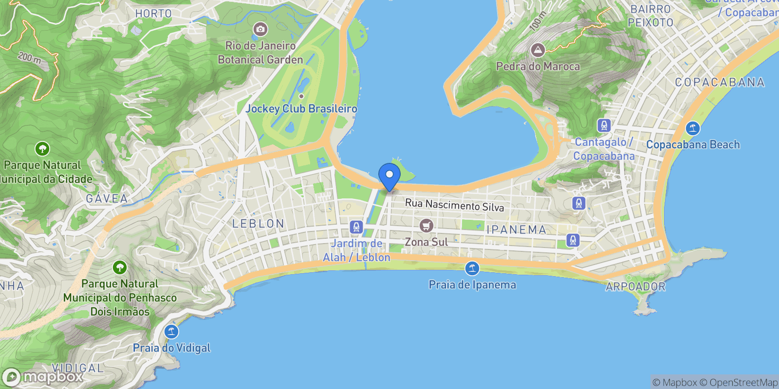 Map showing Barão de Jaguaripe 221, RJ, Rio de Janeiro, State of Rio de Janeiro, Brazil.