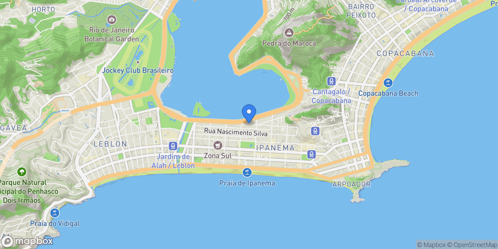 Map showing Alberto de Campos 242, RJ, Rio de Janeiro, State of Rio de Janeiro, Brazil.