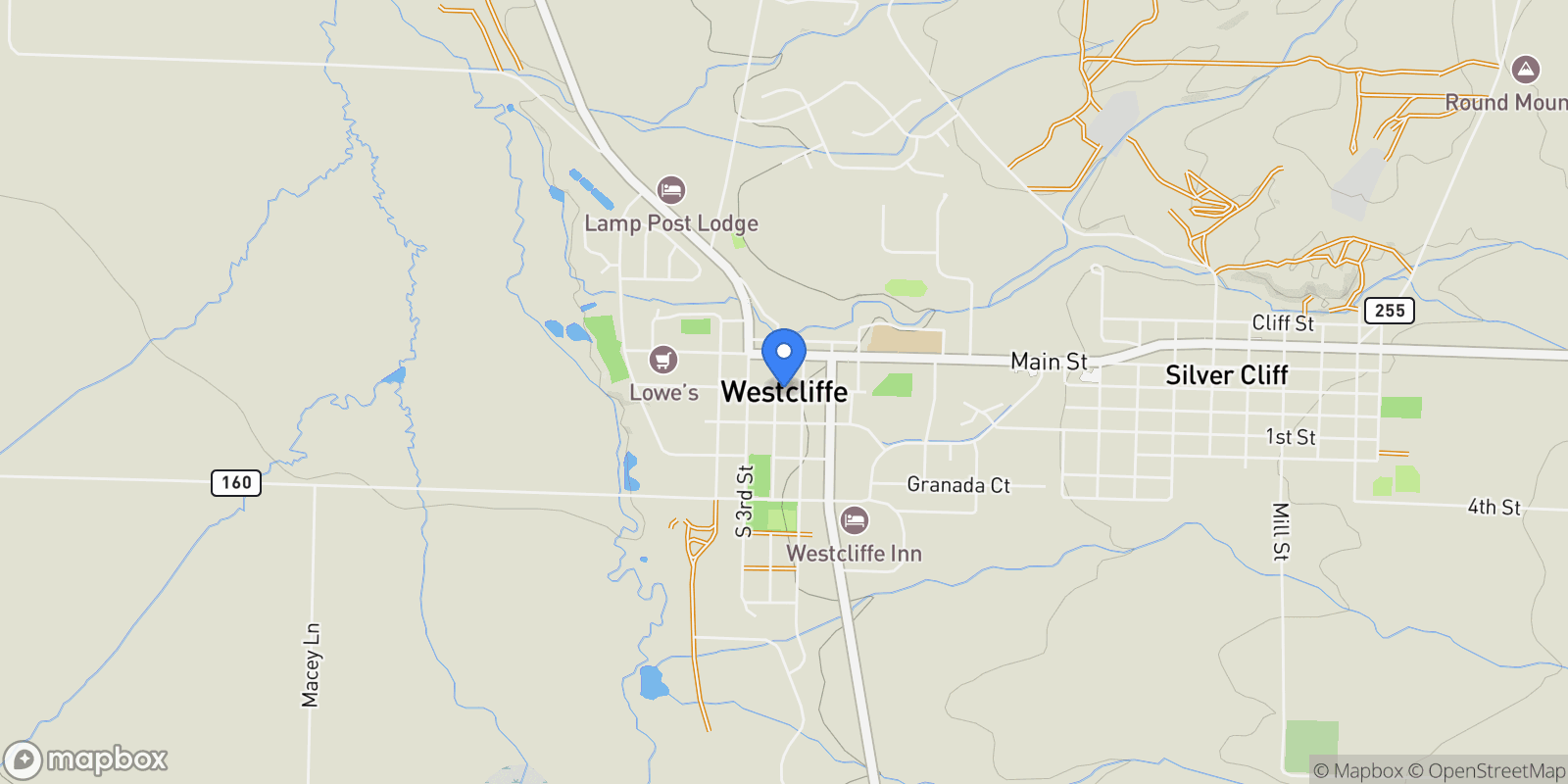 Map showing 325 McMurtrie Rd, Westcliffe, CO 81252, Westcliffe, Colorado, United States.