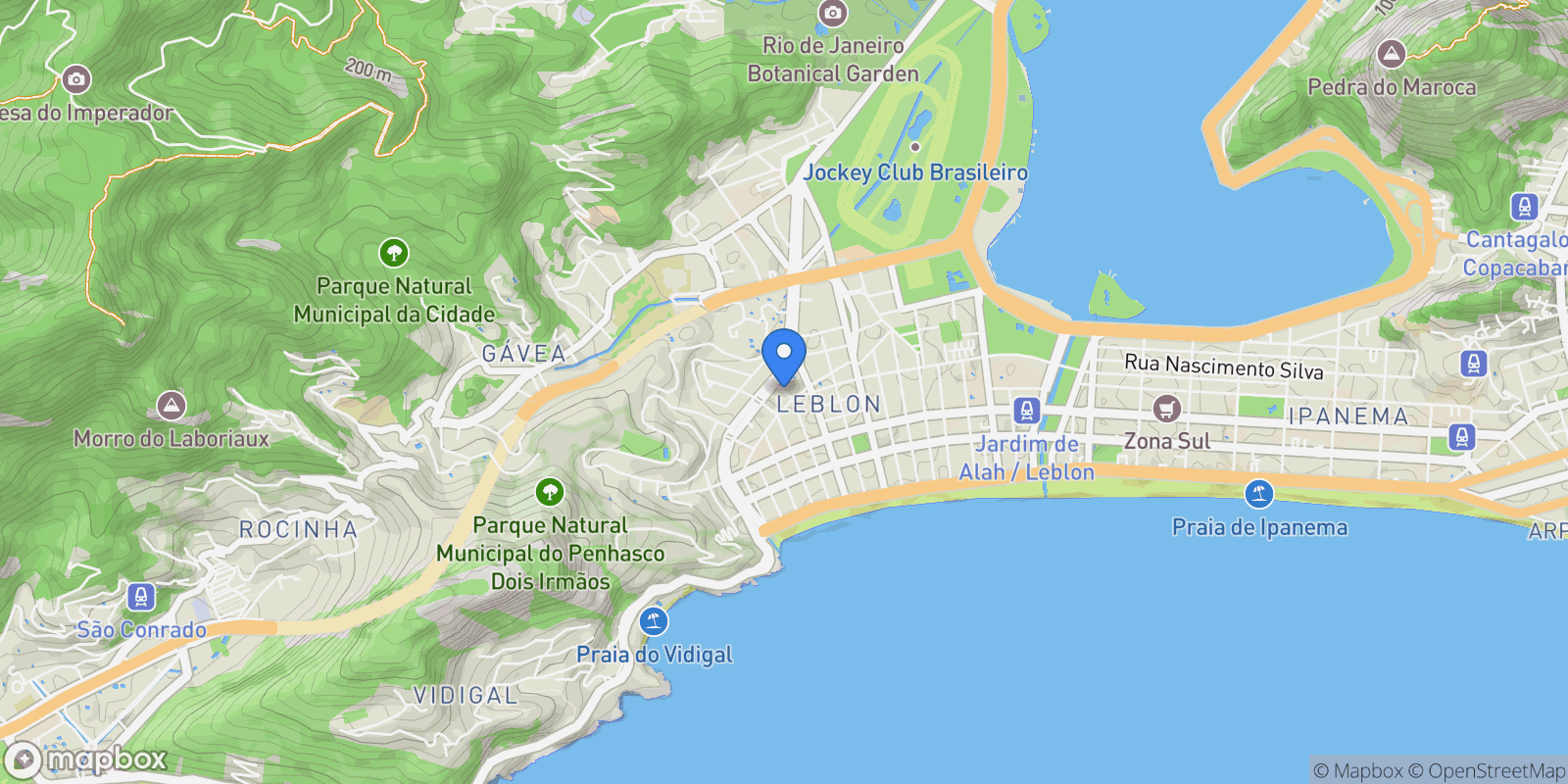 Map showing General Artigas 14, RJ, Rio de Janeiro, State of Rio de Janeiro, Brazil.
