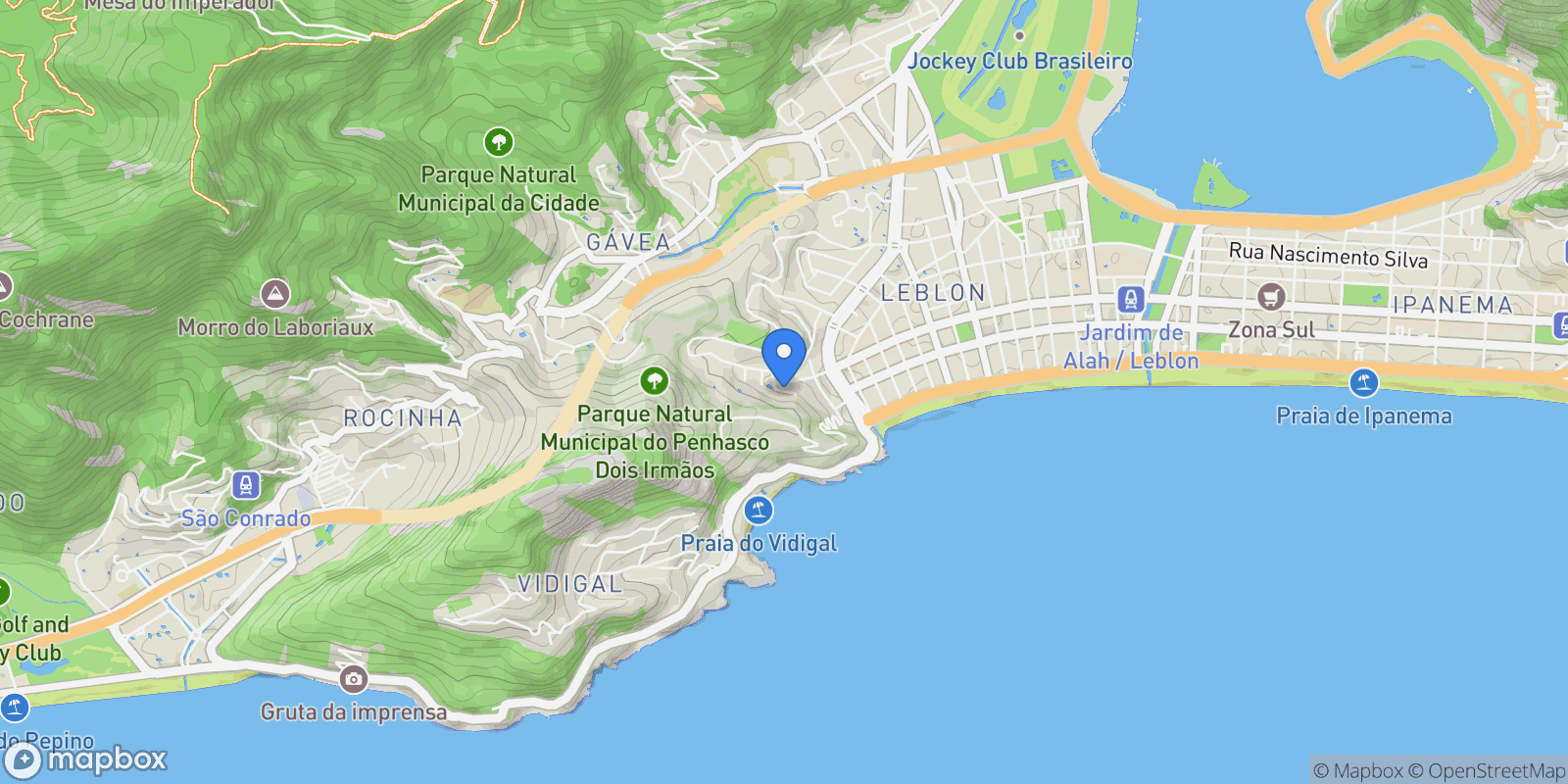 Map showing Professor Brandão Filho 70, RJ, Rio de Janeiro, State of Rio de Janeiro, Brazil.