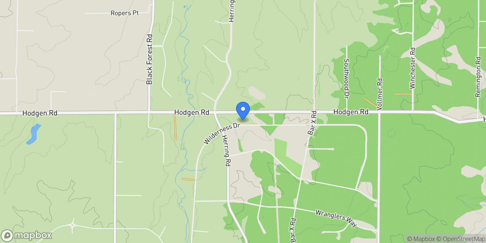 Map showing 7850 Wilderness Drive, Colorado Springs, CO 80908, Colorado Springs, Colorado, United States.