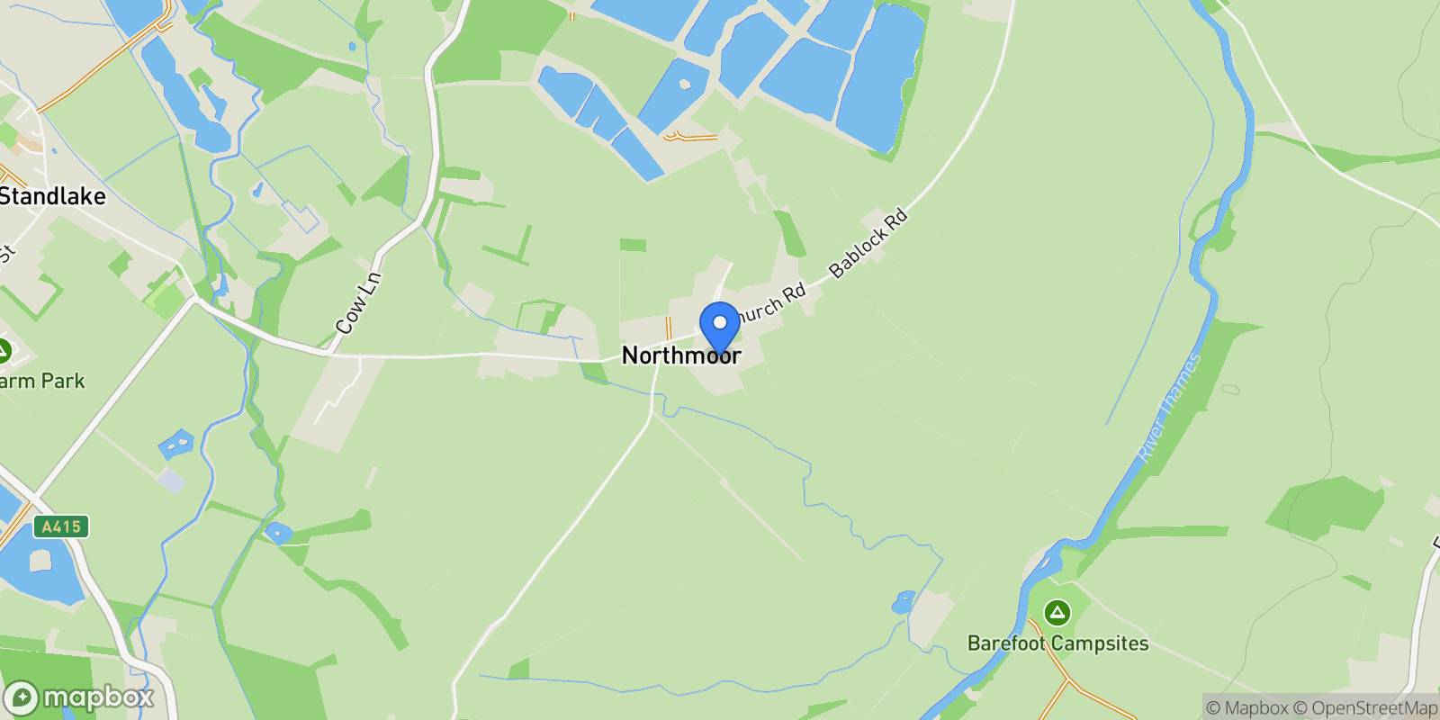 Map showing Church Farm House, Northmoor, Witney, OX29 5SX, Northmoor, England, United Kingdom.