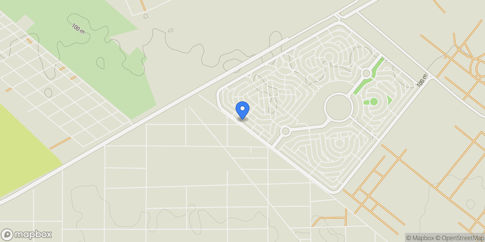 Map showing Golf Solaimania Compound Cairo Alex Desert Road, Giza, GZ, New Sphinx City, Giza Governorate, Egypt.