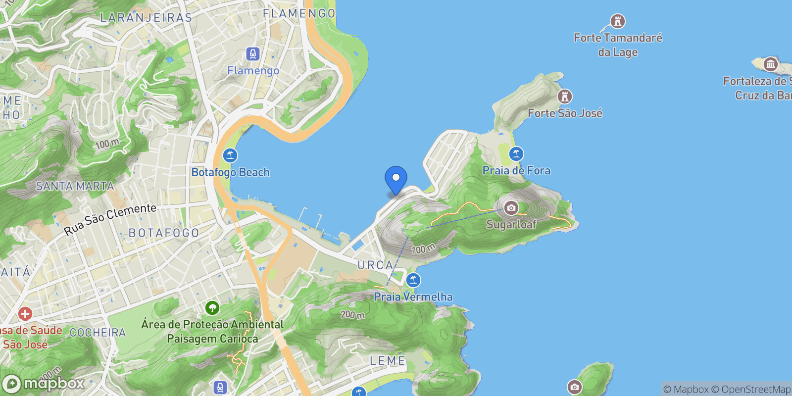 Map showing Portugal 902, RJ, Rio de Janeiro, State of Rio de Janeiro, Brazil.
