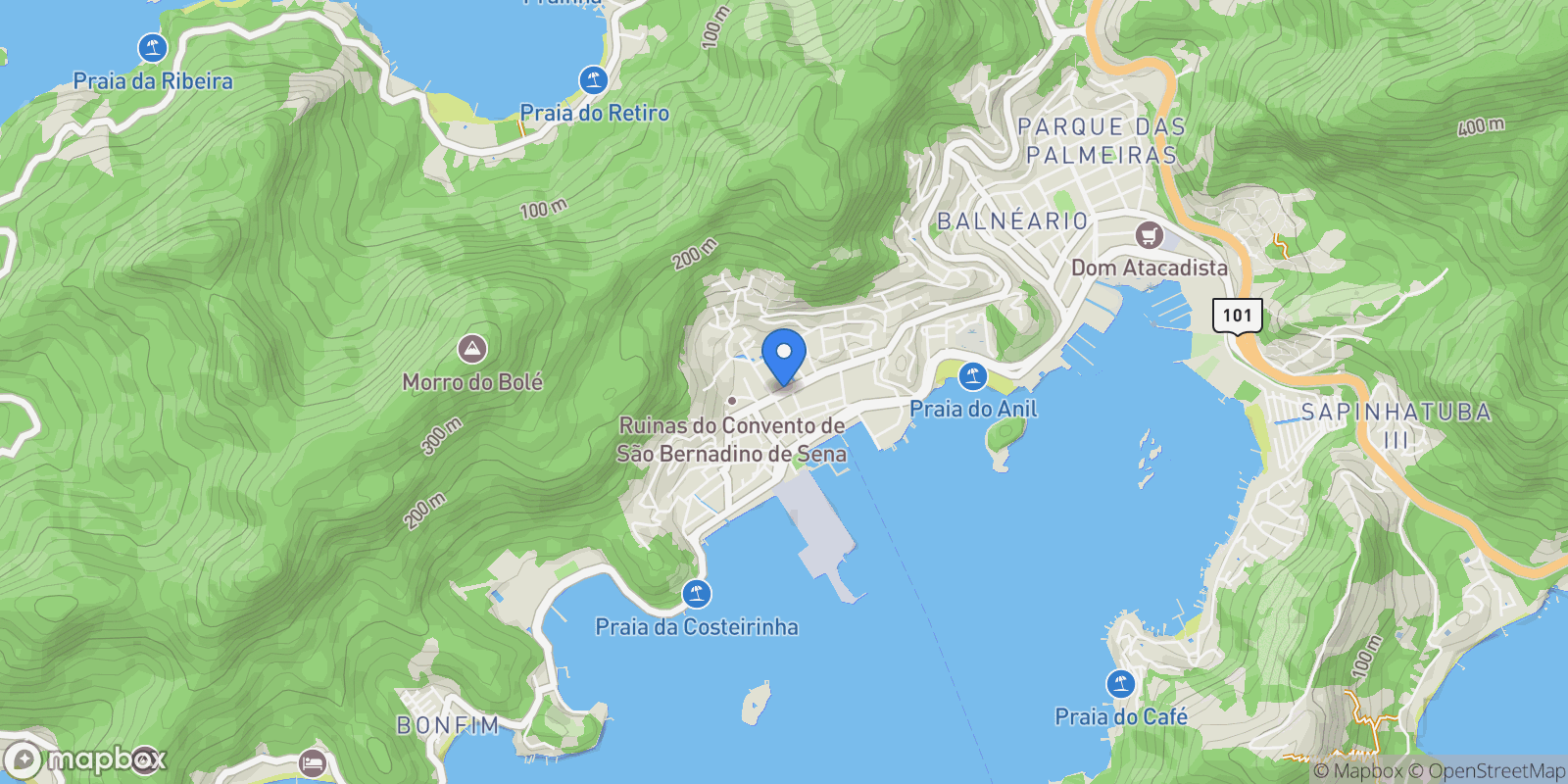 Map showing Portogalo 2, RJ, Angra dos Reis, State of Rio de Janeiro, Brazil.