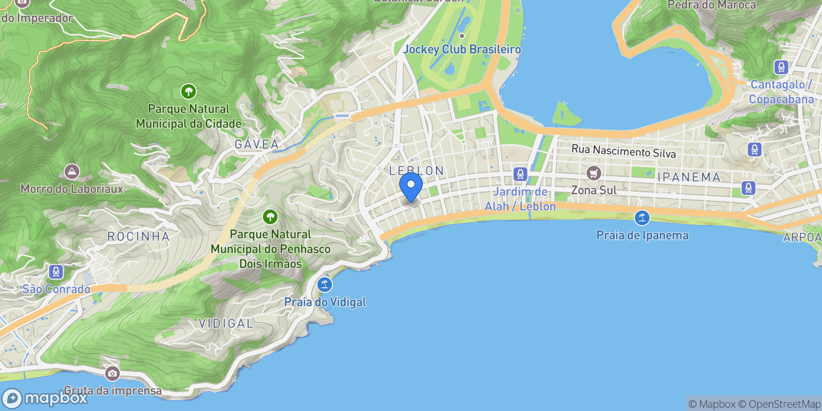 Map showing General Artigas 331, RJ, Rio de Janeiro, State of Rio de Janeiro, Brazil.