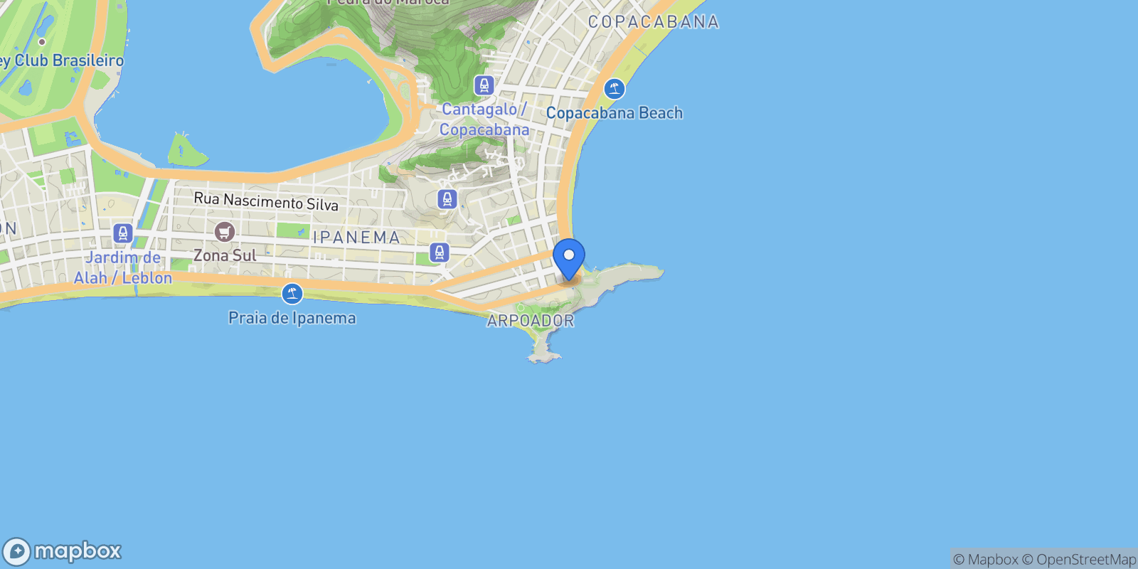 Map showing Francisco Otaviano 59, RJ, Rio de Janeiro, State of Rio de Janeiro, Brazil.