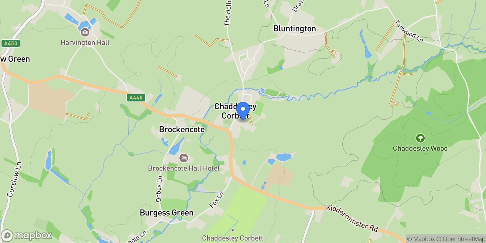 Map showing 1, Talbot Stables, The Village, Chaddesley Corbett, DY10 4SA, Chaddesley Corbett, England, United Kingdom.