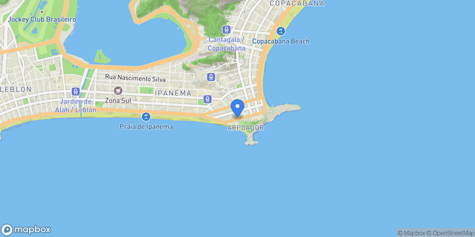 Map showing Francisco Otaviano 120, RJ, Rio de Janeiro, State of Rio de Janeiro, Brazil.