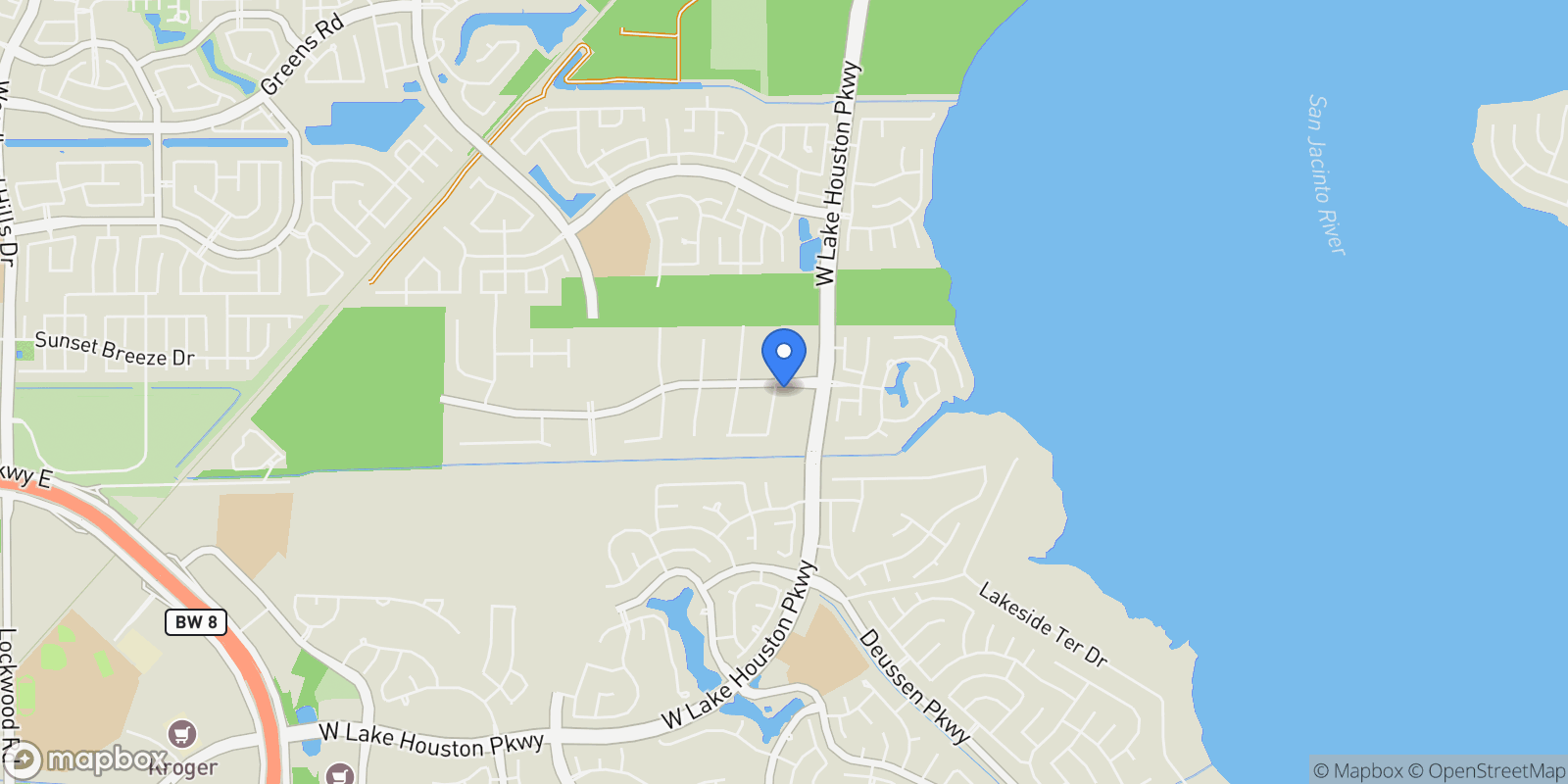 Map showing 14534 Iron Horseshoe Lane, Houston, TX 77044, Houston, Texas, United States.