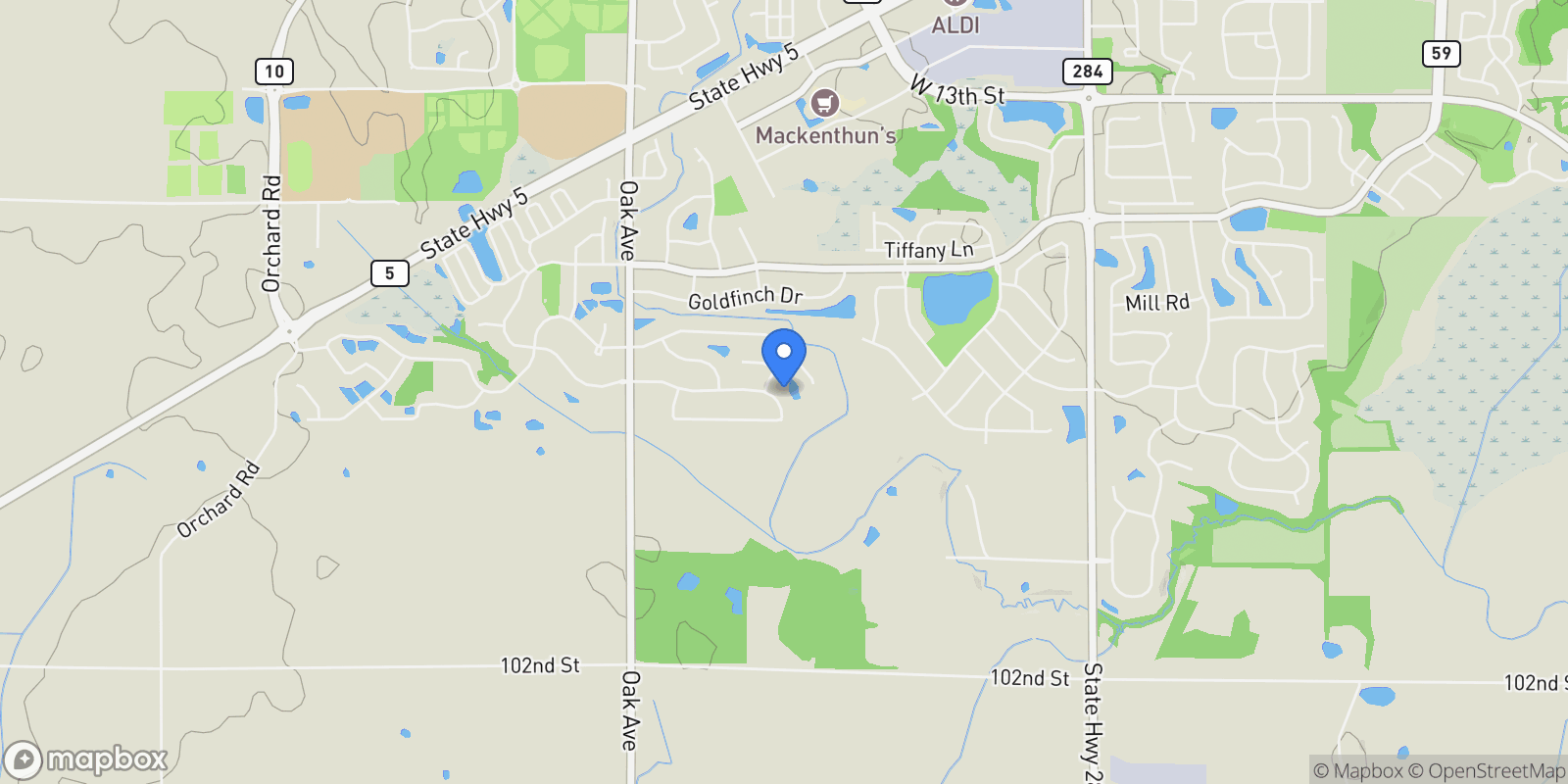 Map showing 858 S Windmill Creek, Waconia, MN 55387, Victoria, Minnesota, United States.