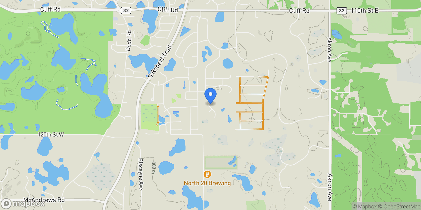 Map showing 11700 Azure Lane, Inver Grove Heights, MN 55077, Inver Grove Heights, Minnesota, United States.