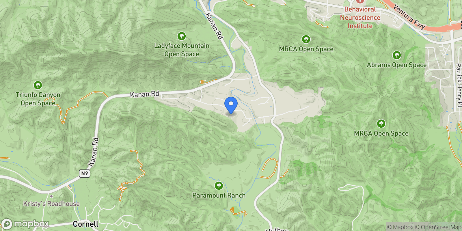 Map showing 29146 Wagon Road, Agoura Hills, CA 91301, Agoura Hills, California, United States.