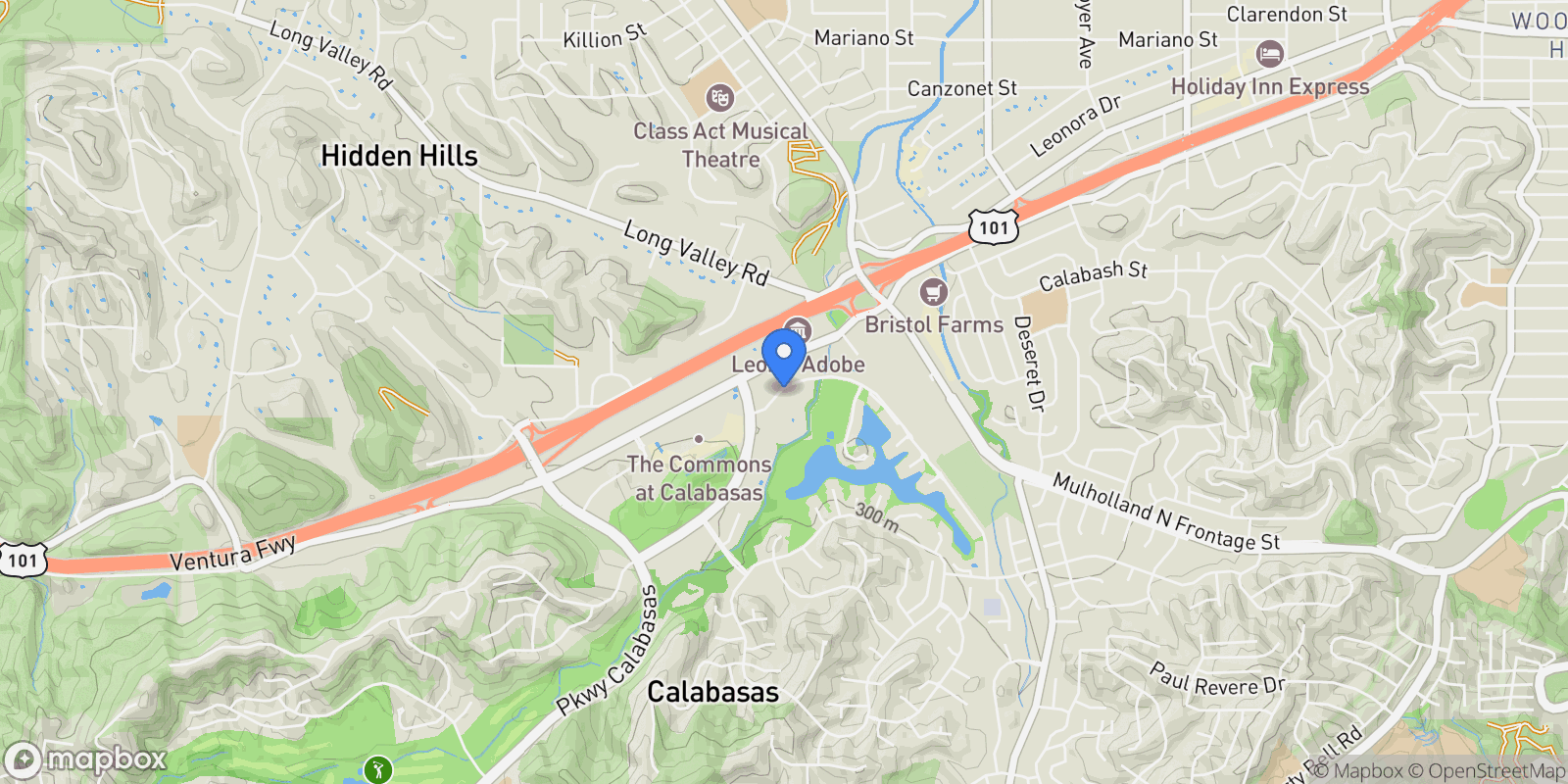 Map showing 23500 Park Sorrento, H32, Calabasas, CA 91302, Hidden Hills, California, United States.