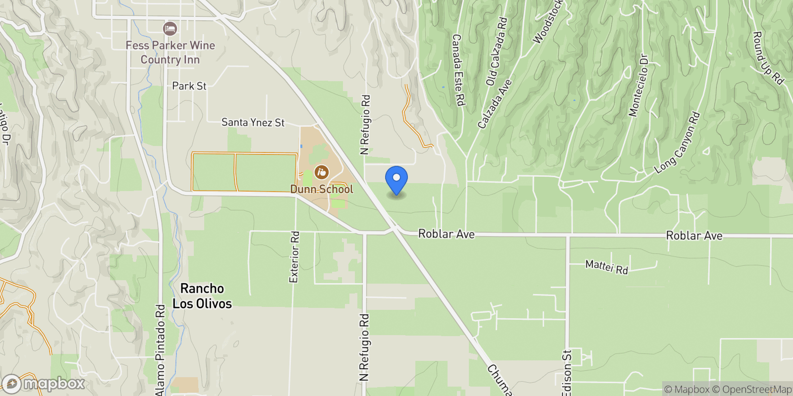 Map showing 2370 North Refugio Road , Santa Ynez, CA 93460, Santa Ynez, California, United States.