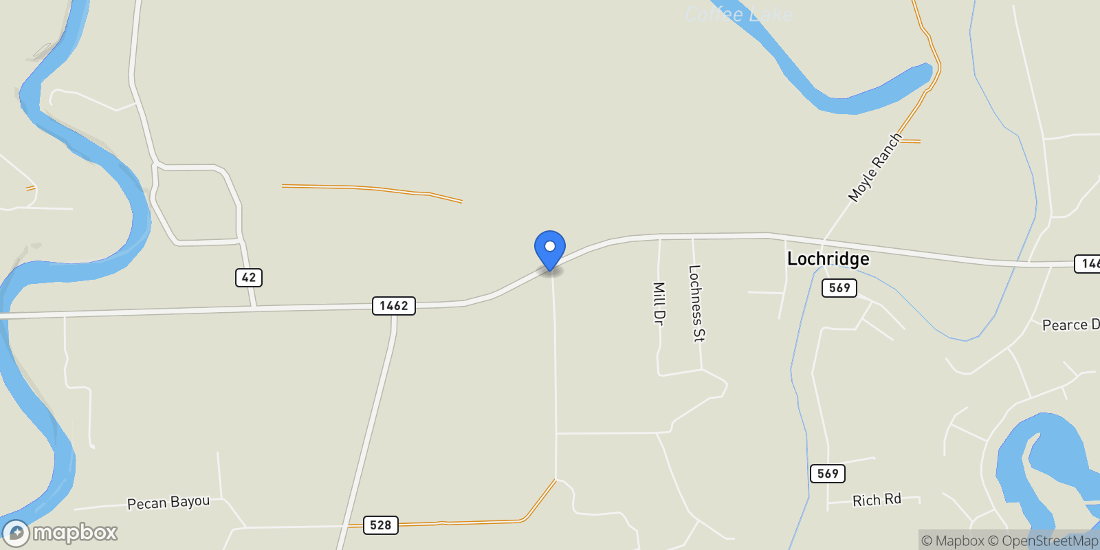 Map showing 16423 County Road 528, Rosharon, Texas, United States.