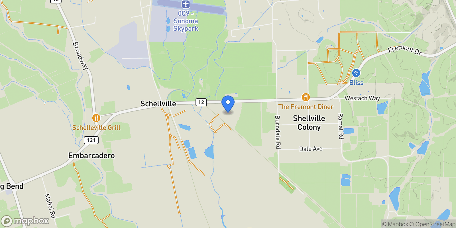 Map showing 2034 Fremont Drive, Sonoma, CA 95476, Sonoma, California, United States.