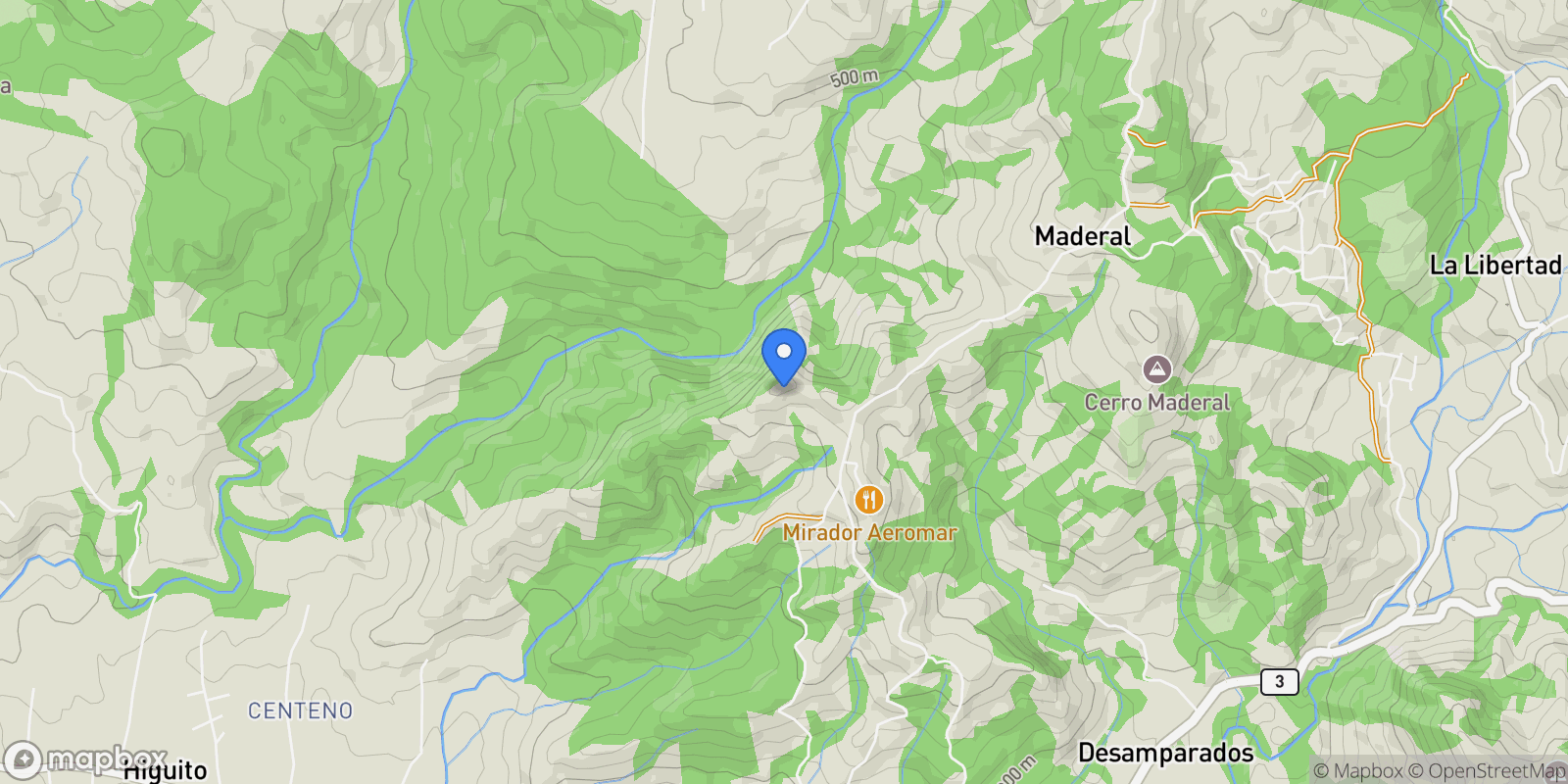 Map showing San Mateo, San Mateo, A, San Mateo, Costa Rica.